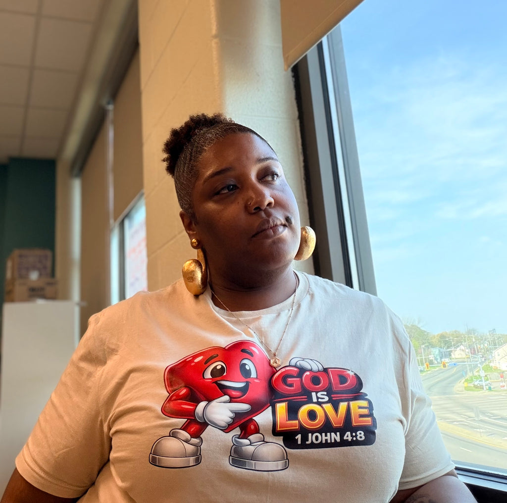 God Is Love Heart Tee