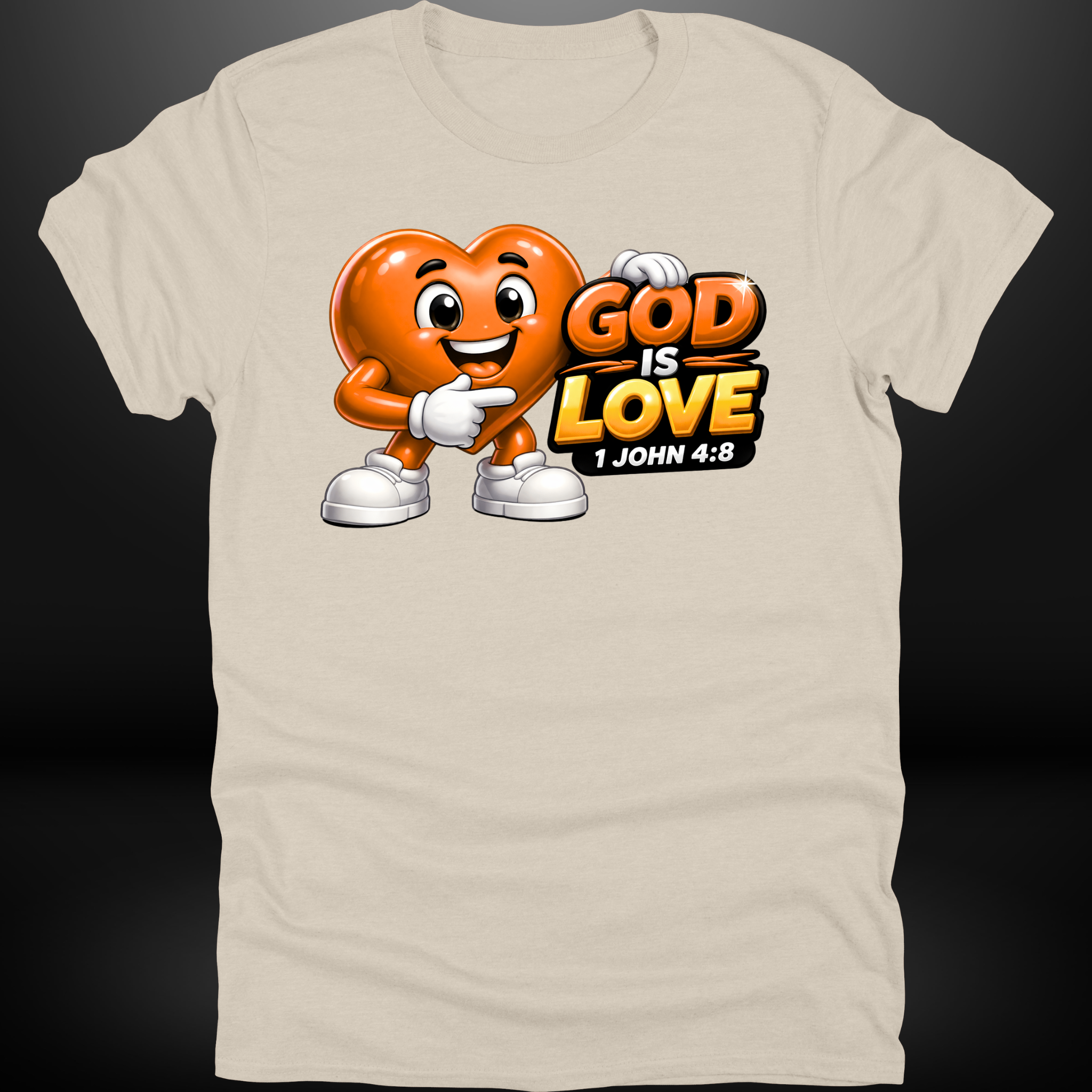 God Is Love Heart Tee