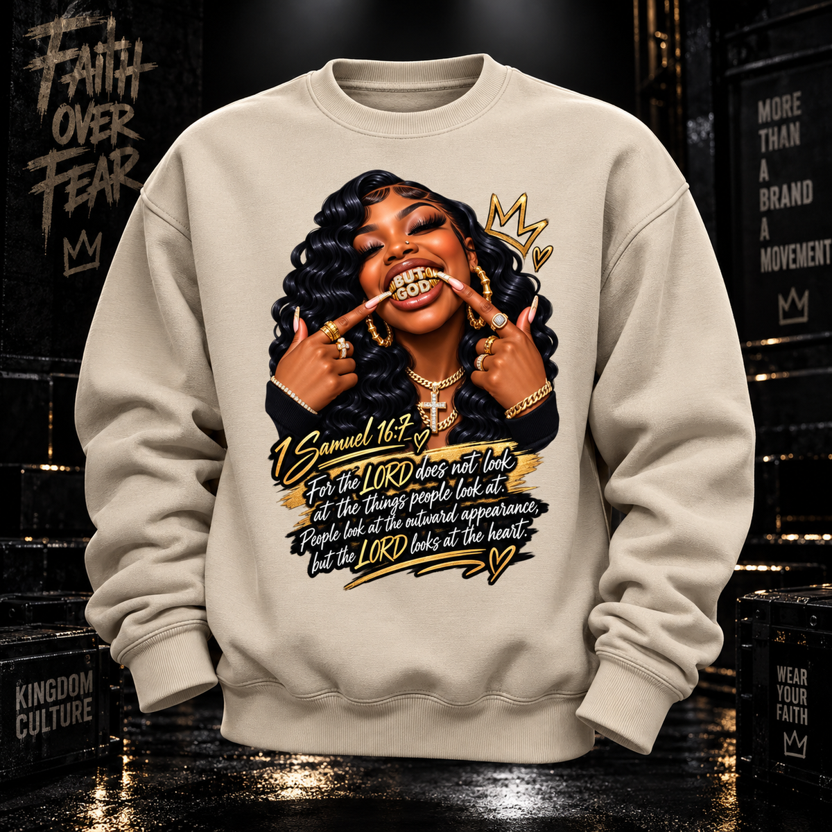 BUT GOD… | 1 SAMUEL 16:7 SWEATSHIRT