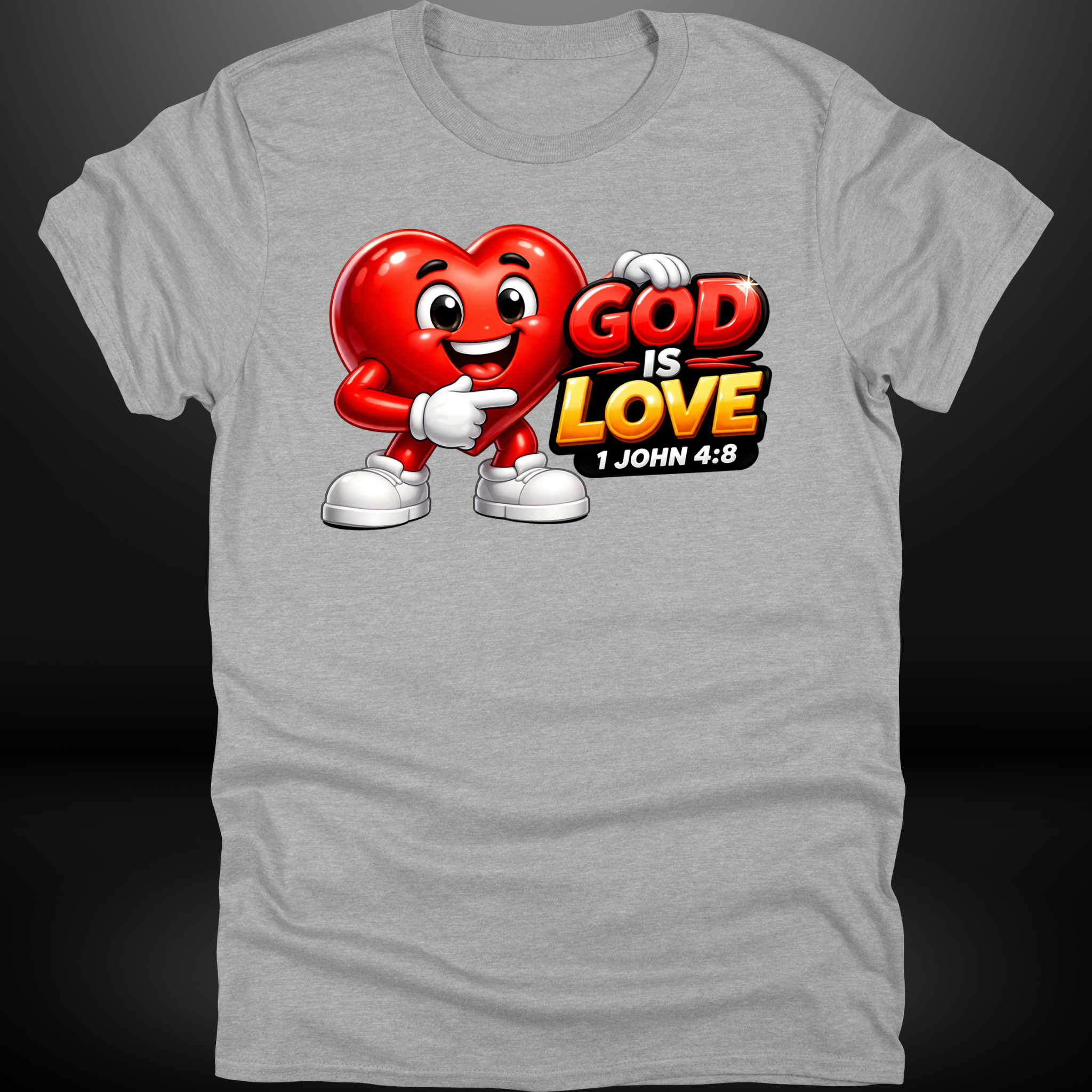 God Is Love Heart Tee