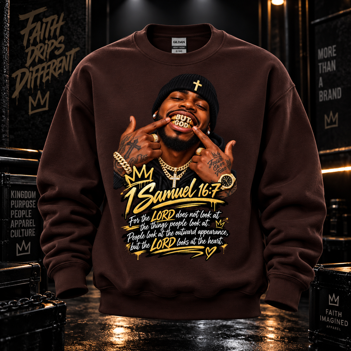 BUT GOD… | 1 SAMUEL 16:7 SWEATSHIRT