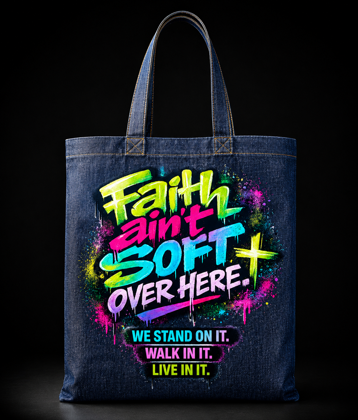 Faith Imagined Denim Tote Collection
