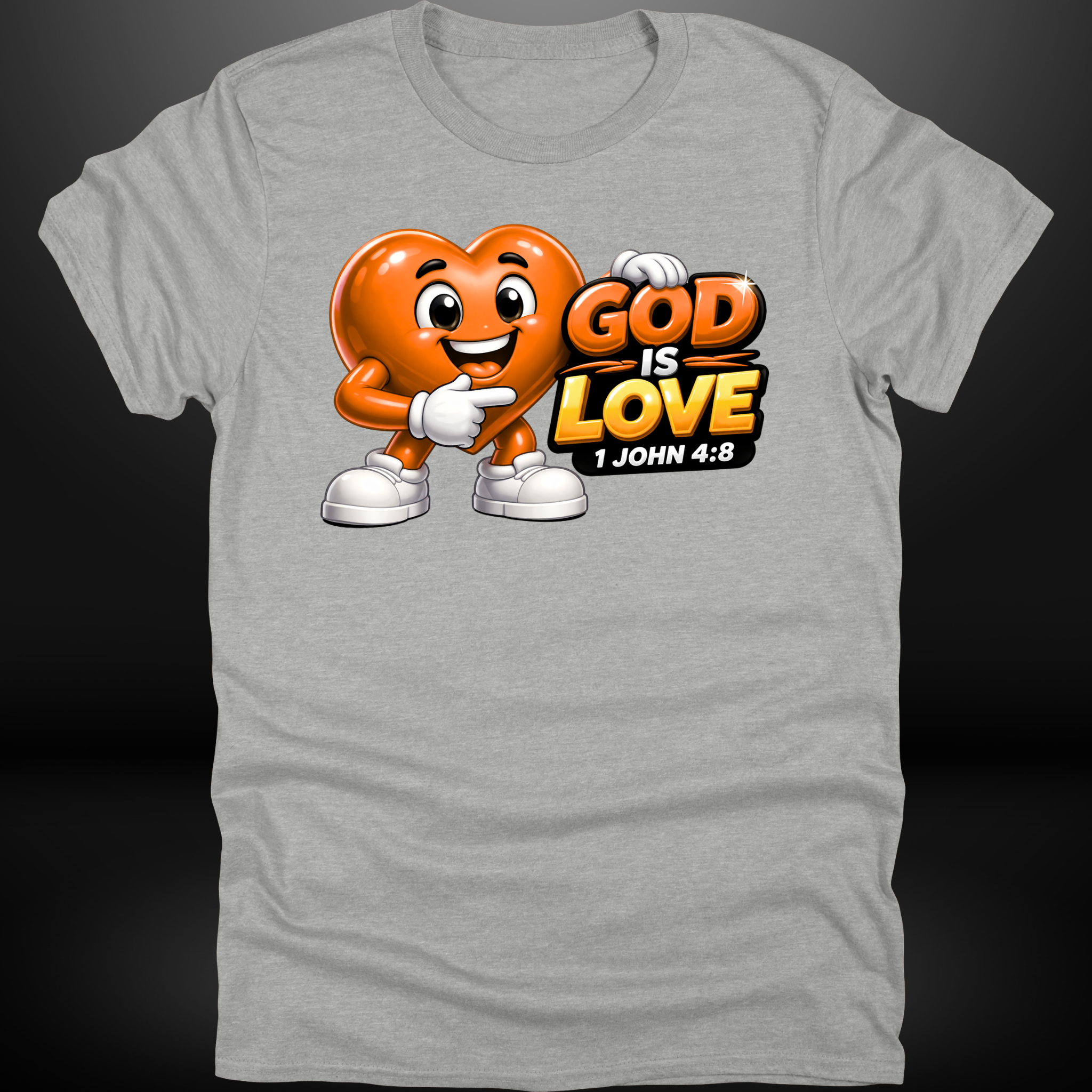 God Is Love Heart Tee