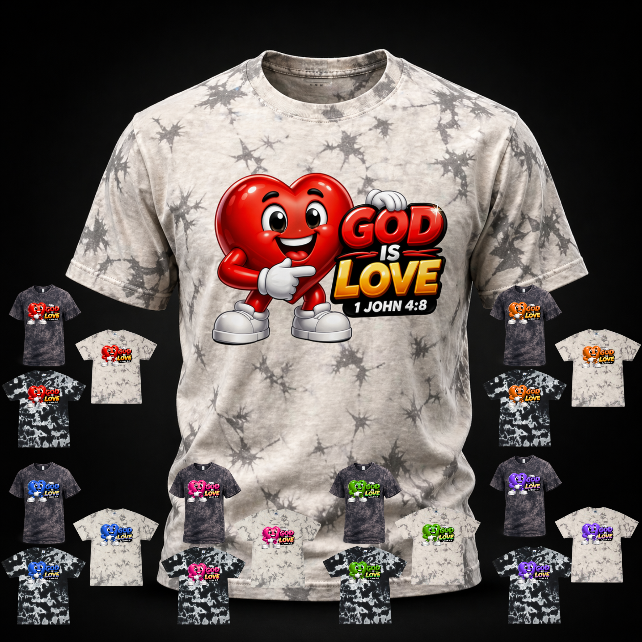 God Is Love Heart Tee