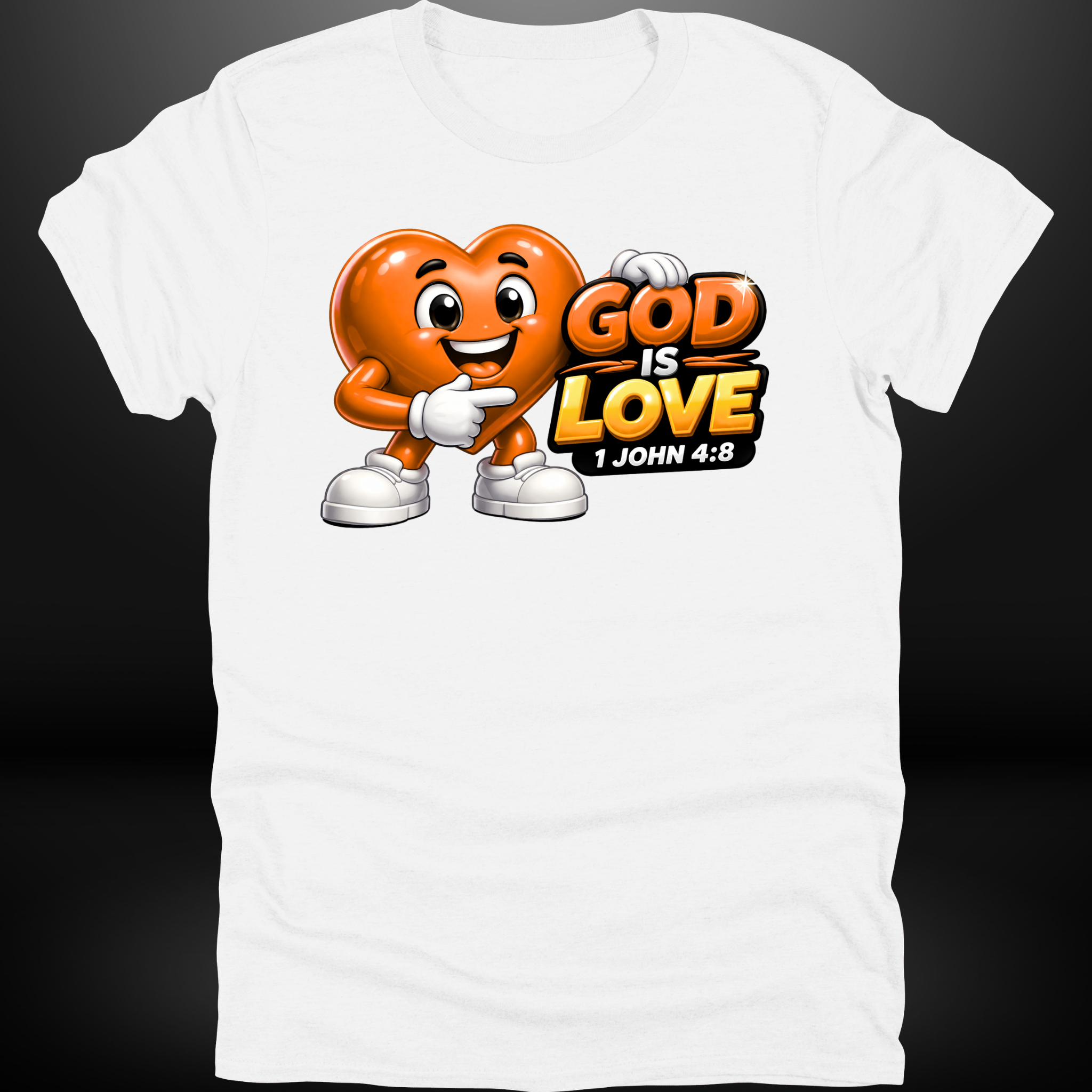 God Is Love Heart Tee