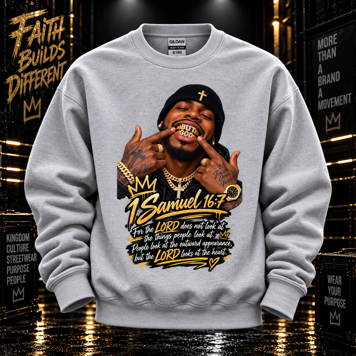BUT GOD… | 1 SAMUEL 16:7 SWEATSHIRT