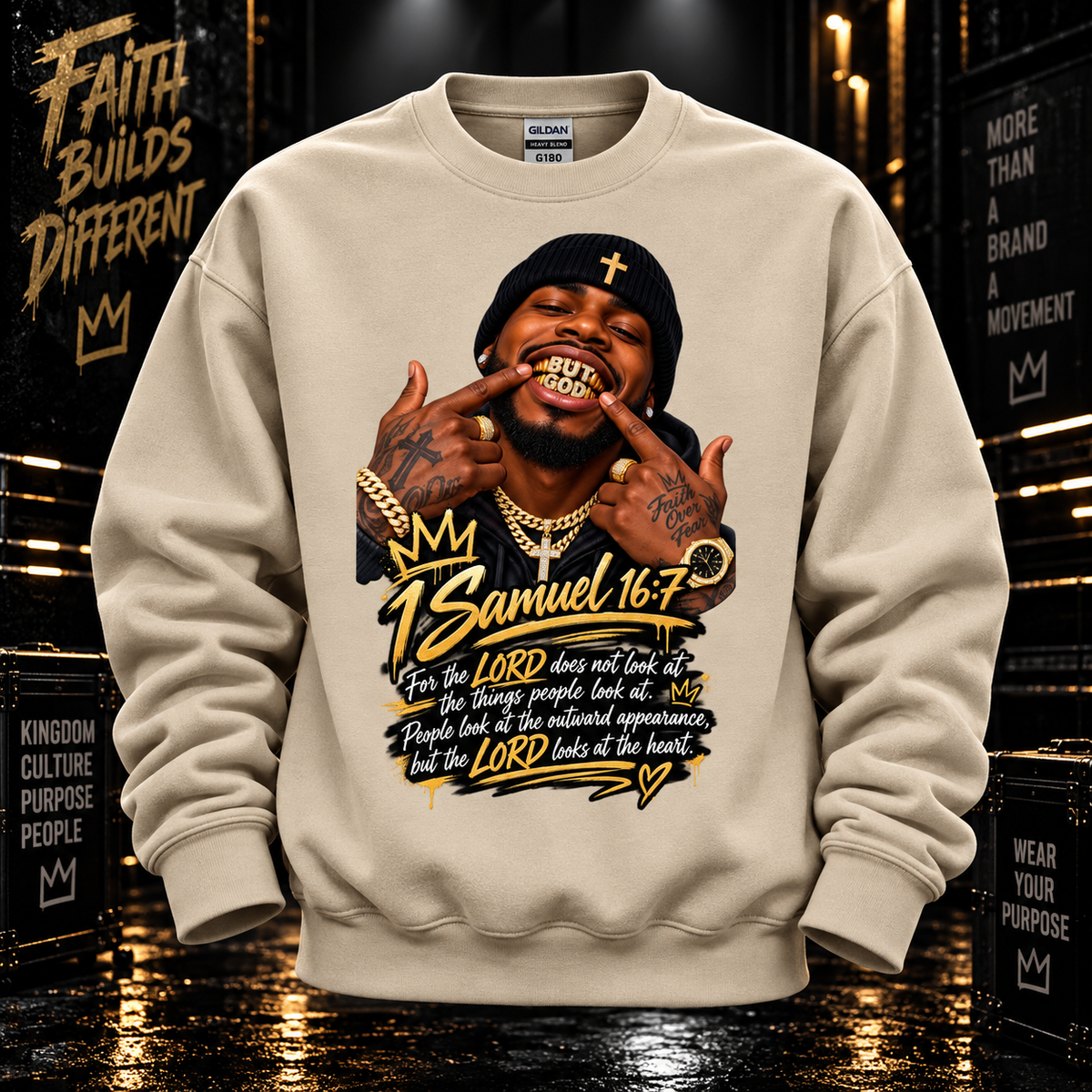 BUT GOD… | 1 SAMUEL 16:7 SWEATSHIRT