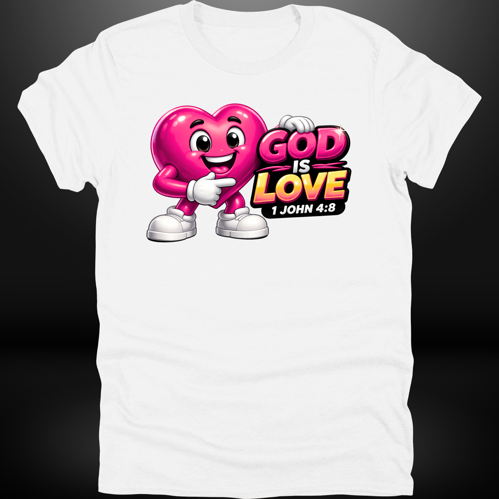 God Is Love Heart Tee