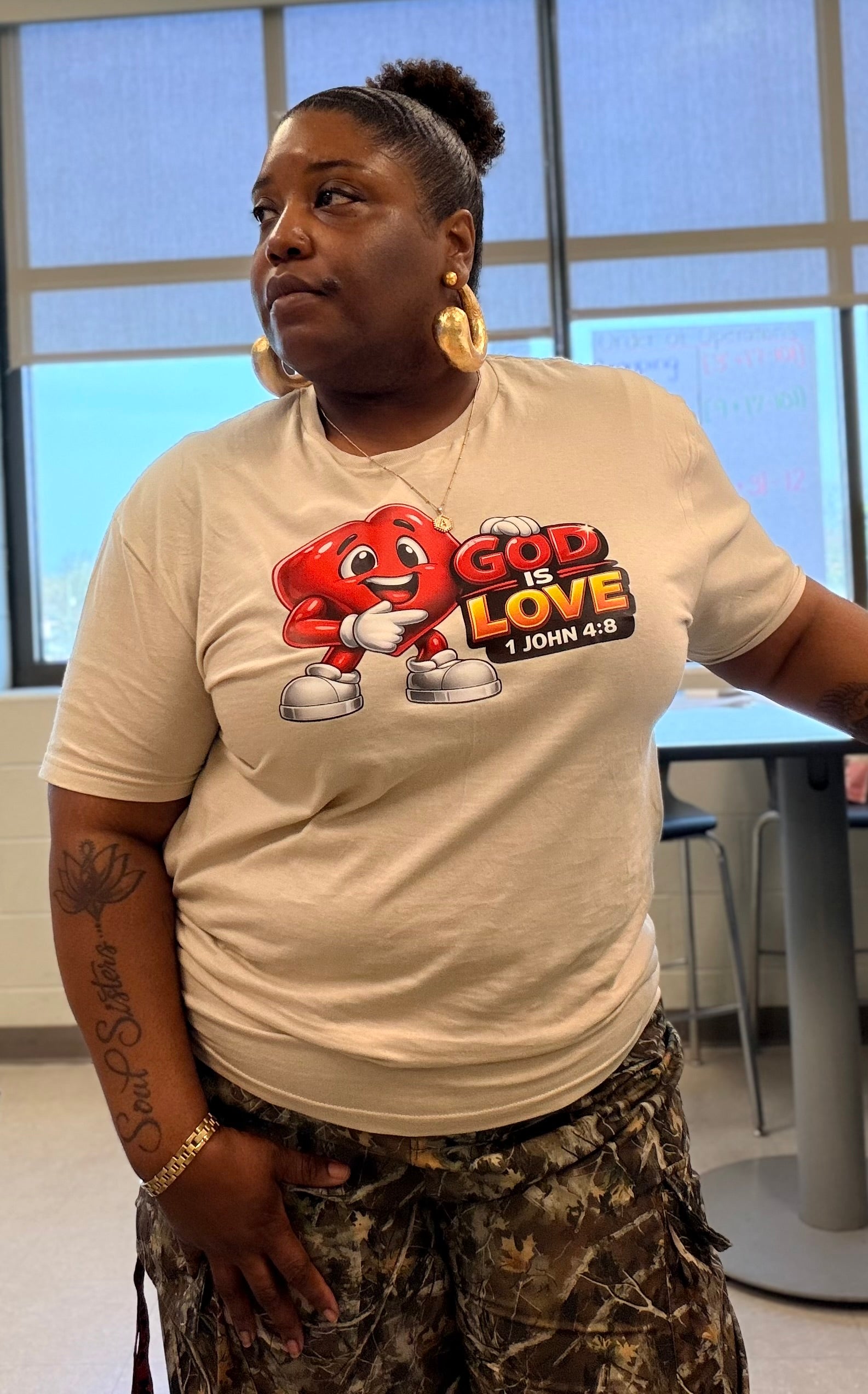 God Is Love Heart Tee