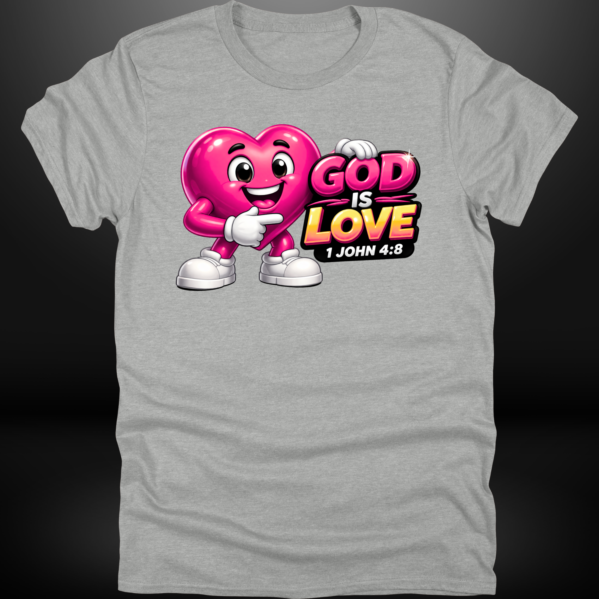 God Is Love Heart Tee