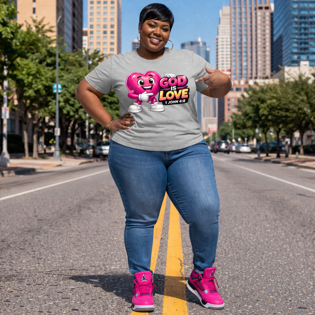 God Is Love Heart Tee