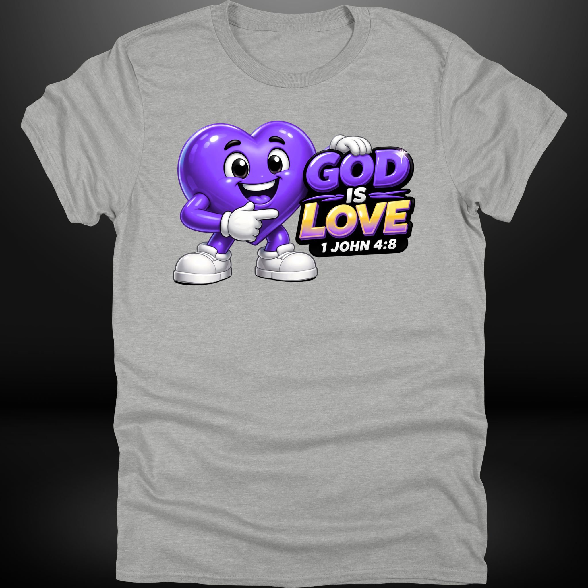 God Is Love Heart Tee
