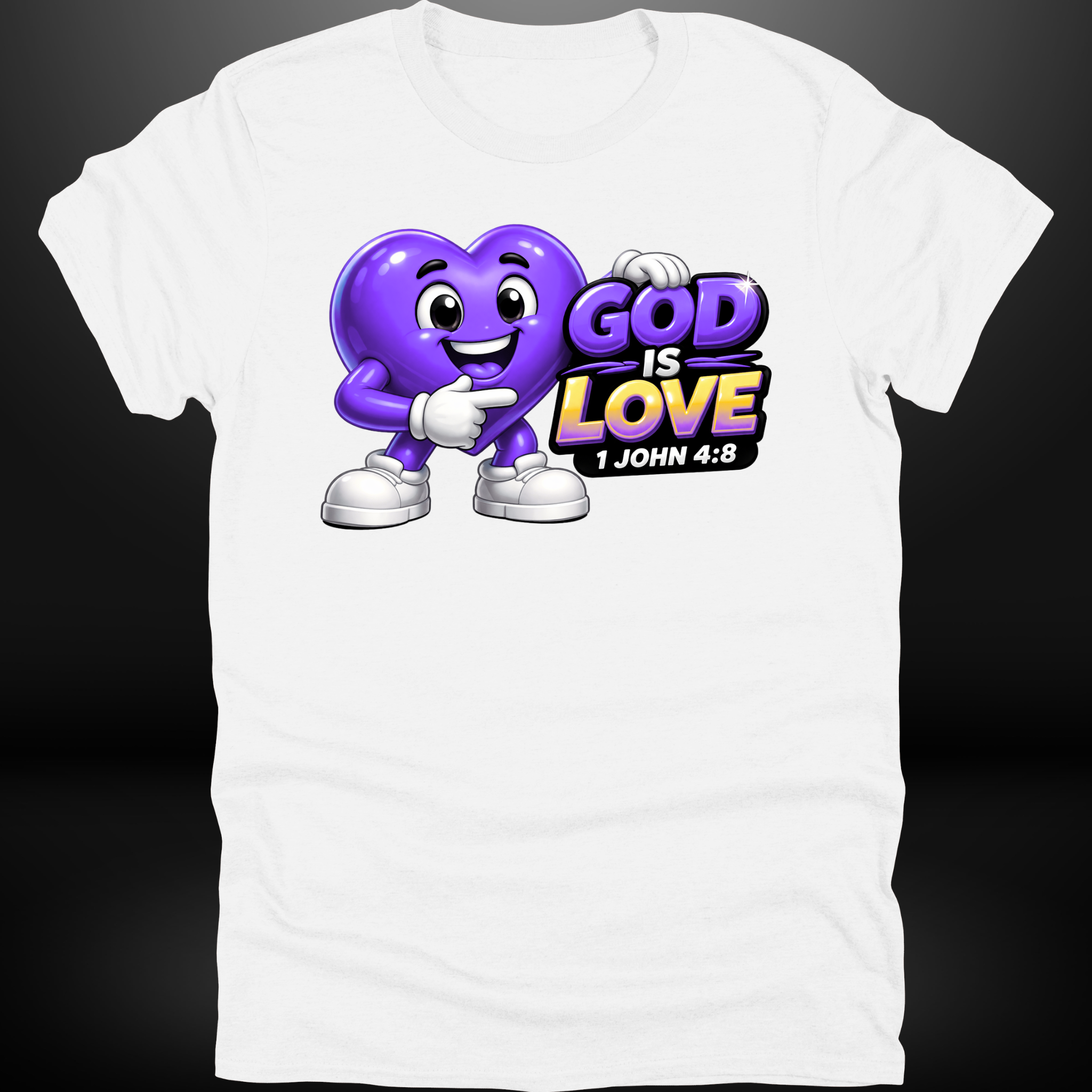 God Is Love Heart Tee
