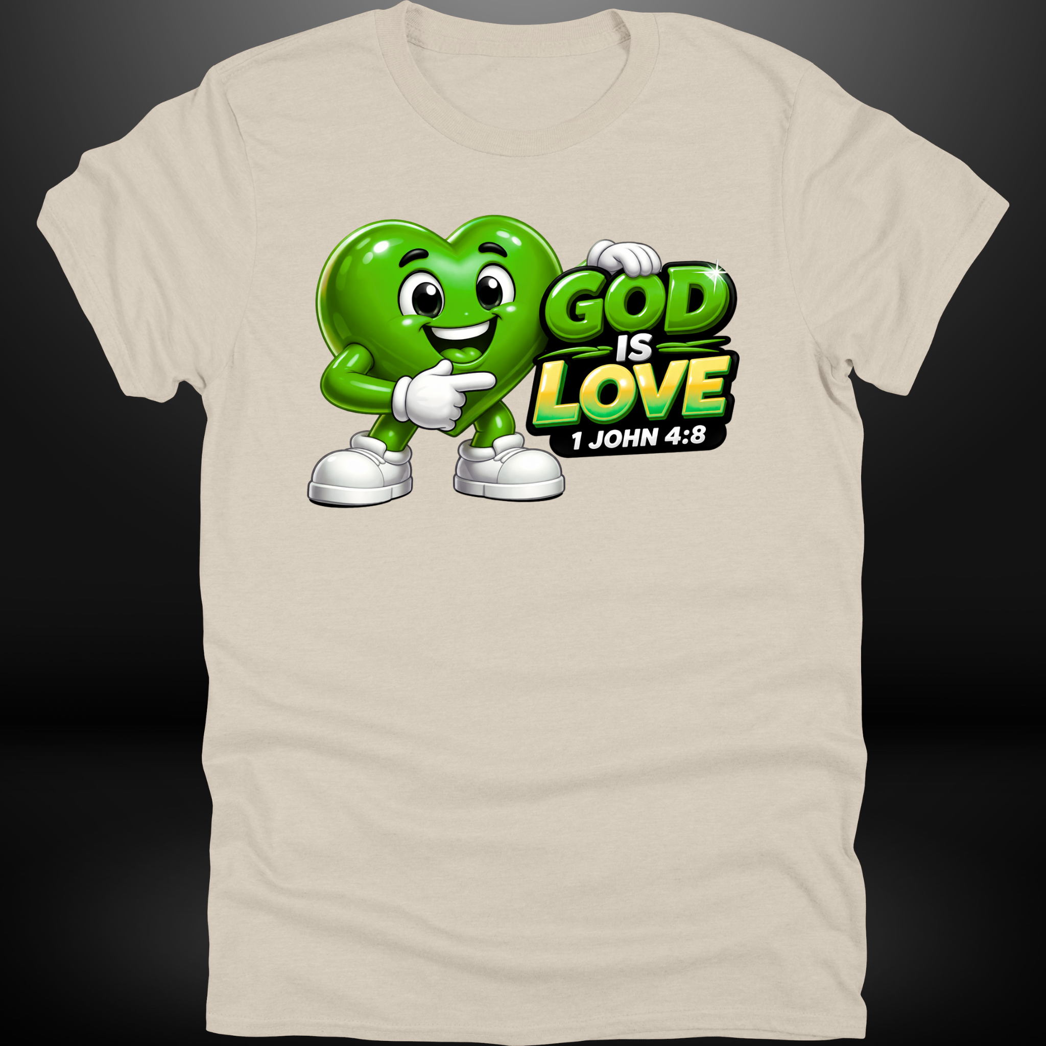 God Is Love Heart Tee