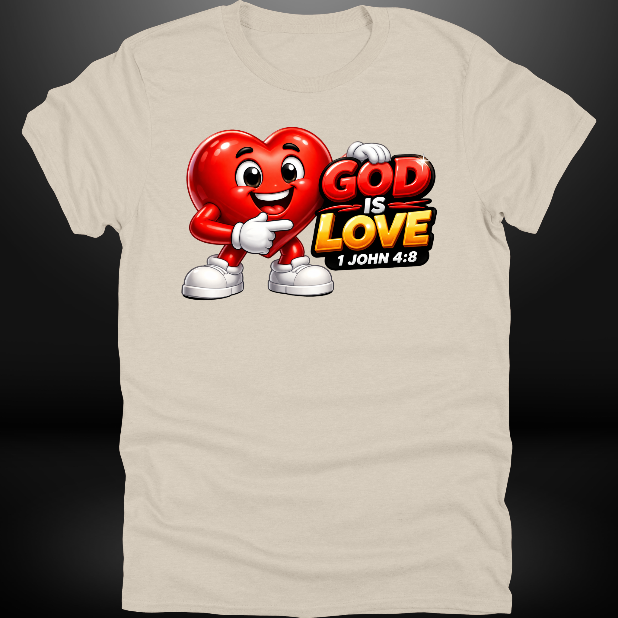 God Is Love Heart Tee