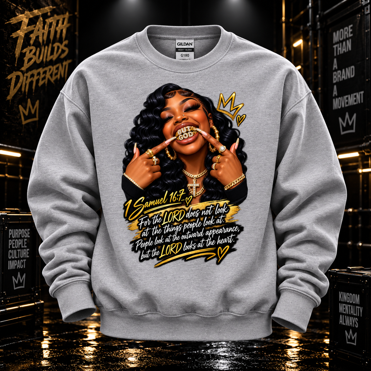 BUT GOD… | 1 SAMUEL 16:7 SWEATSHIRT