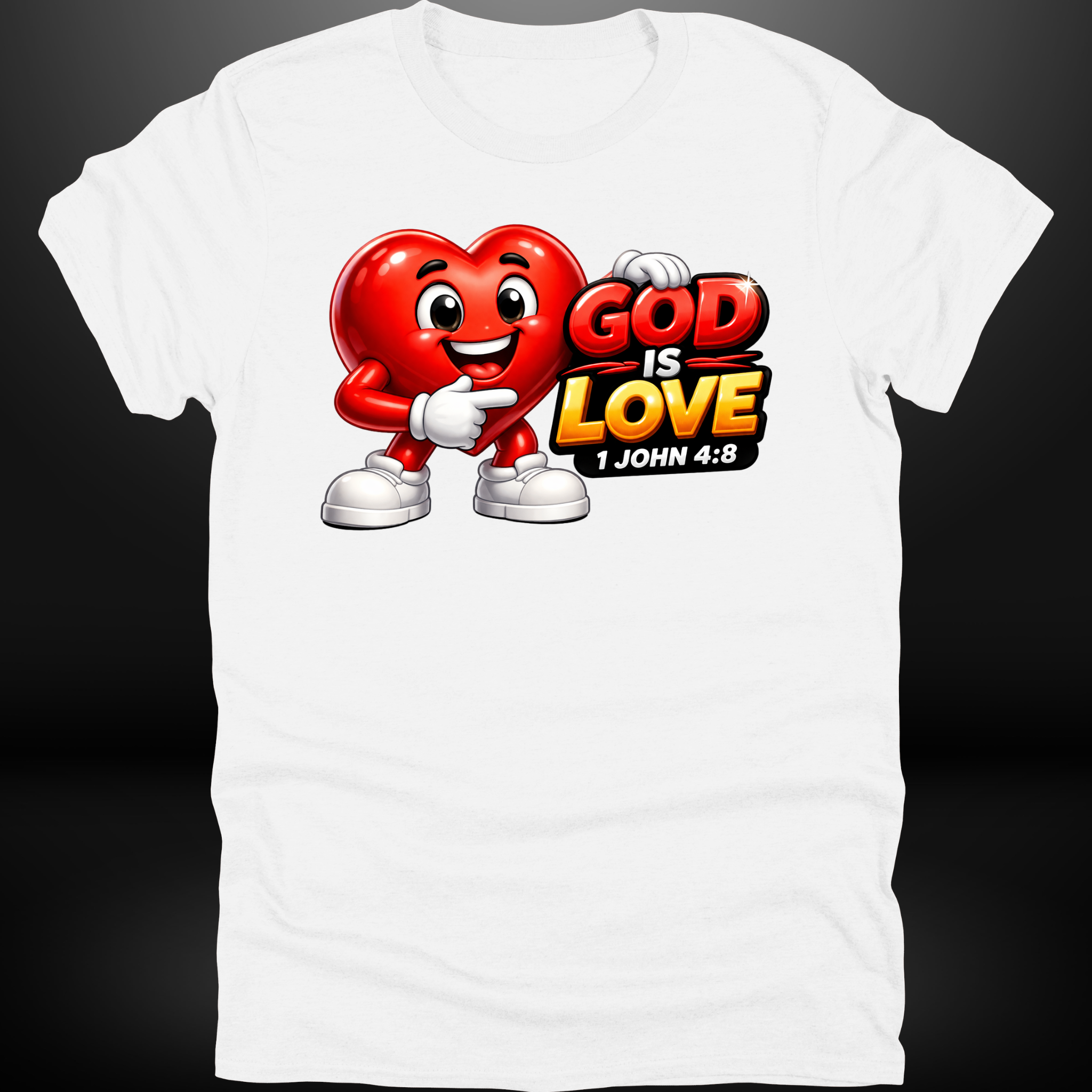 God Is Love Heart Tee