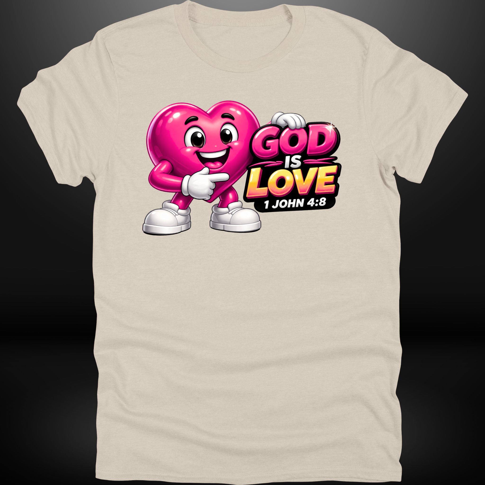 God Is Love Heart Tee