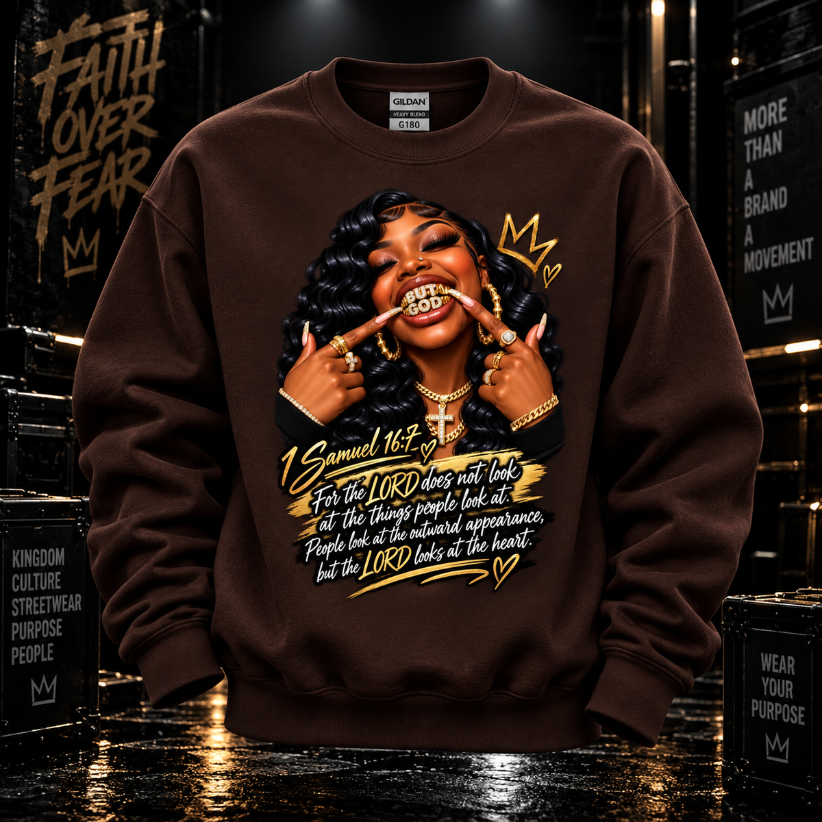 BUT GOD… | 1 SAMUEL 16:7 SWEATSHIRT