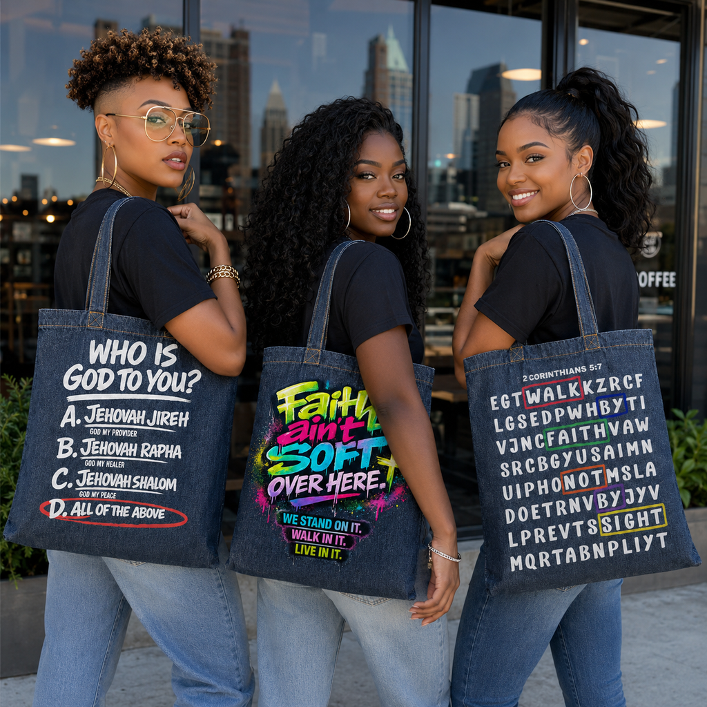 Faith Imagined Denim Tote Collection