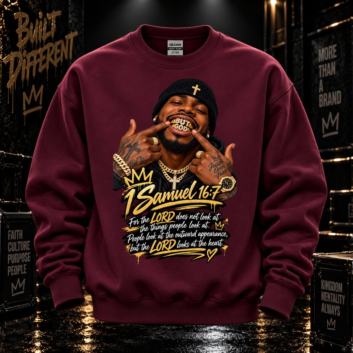 BUT GOD… | 1 SAMUEL 16:7 SWEATSHIRT
