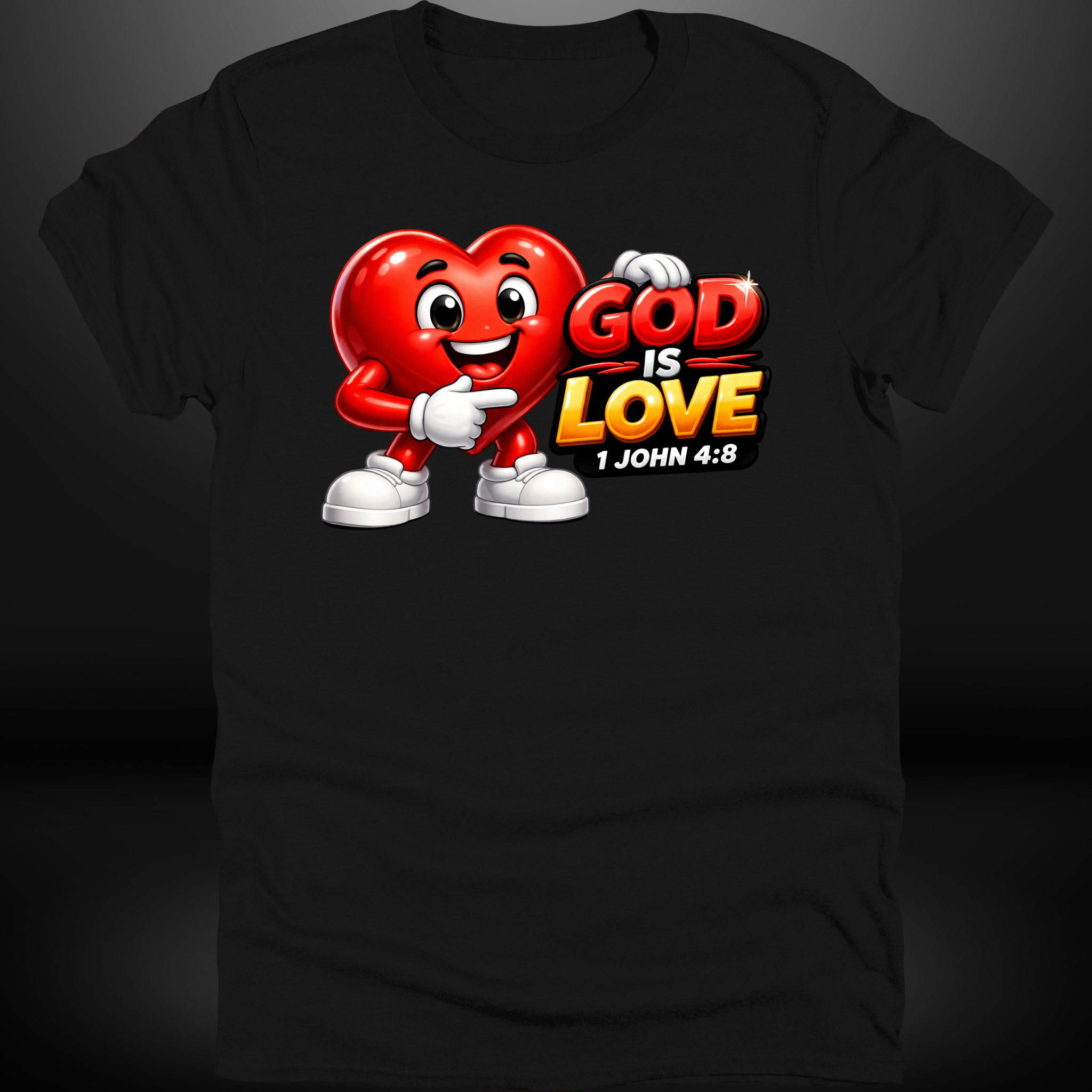 God Is Love Heart Tee