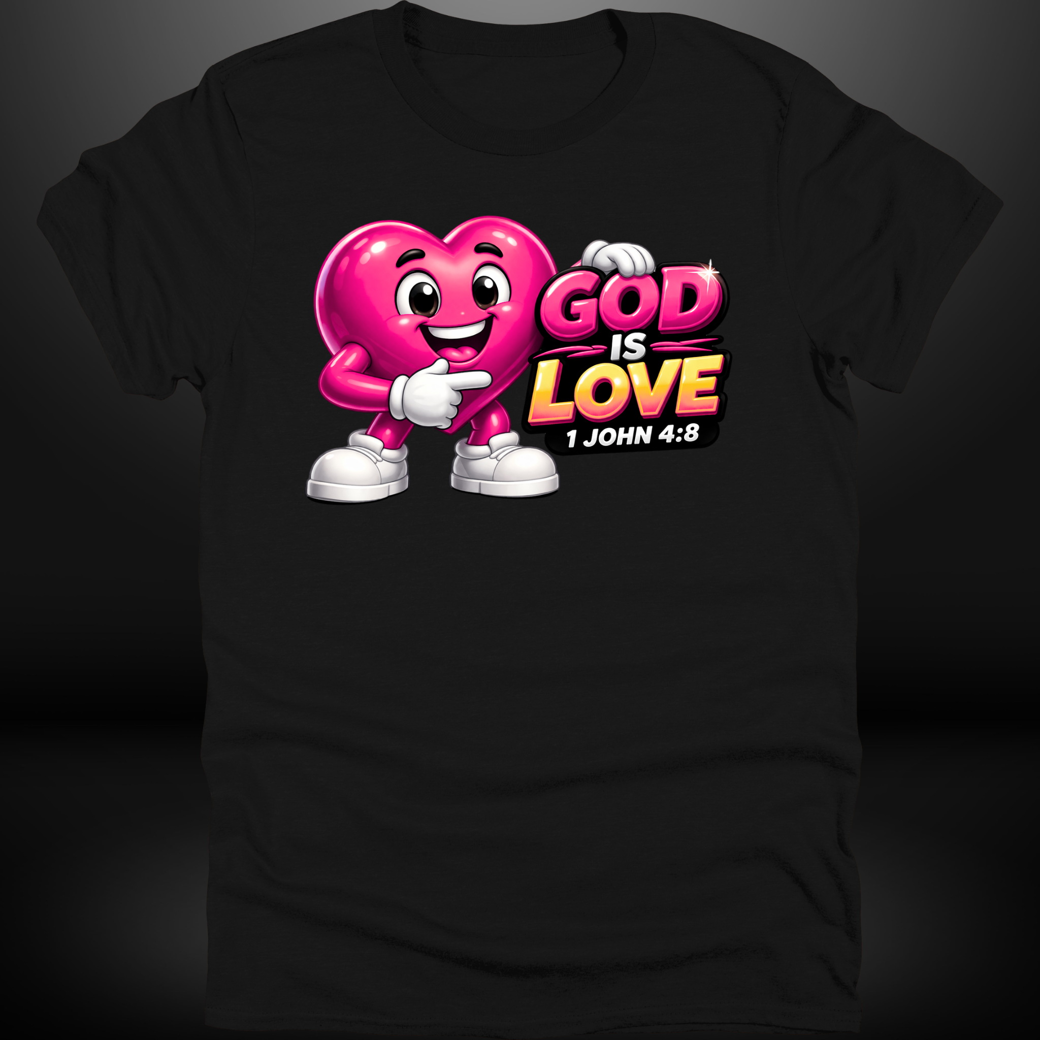God Is Love Heart Tee