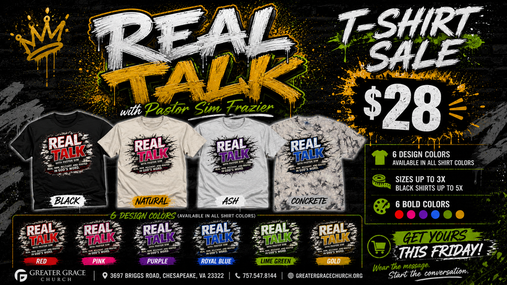 Real Talk With Pastor Sim Tees