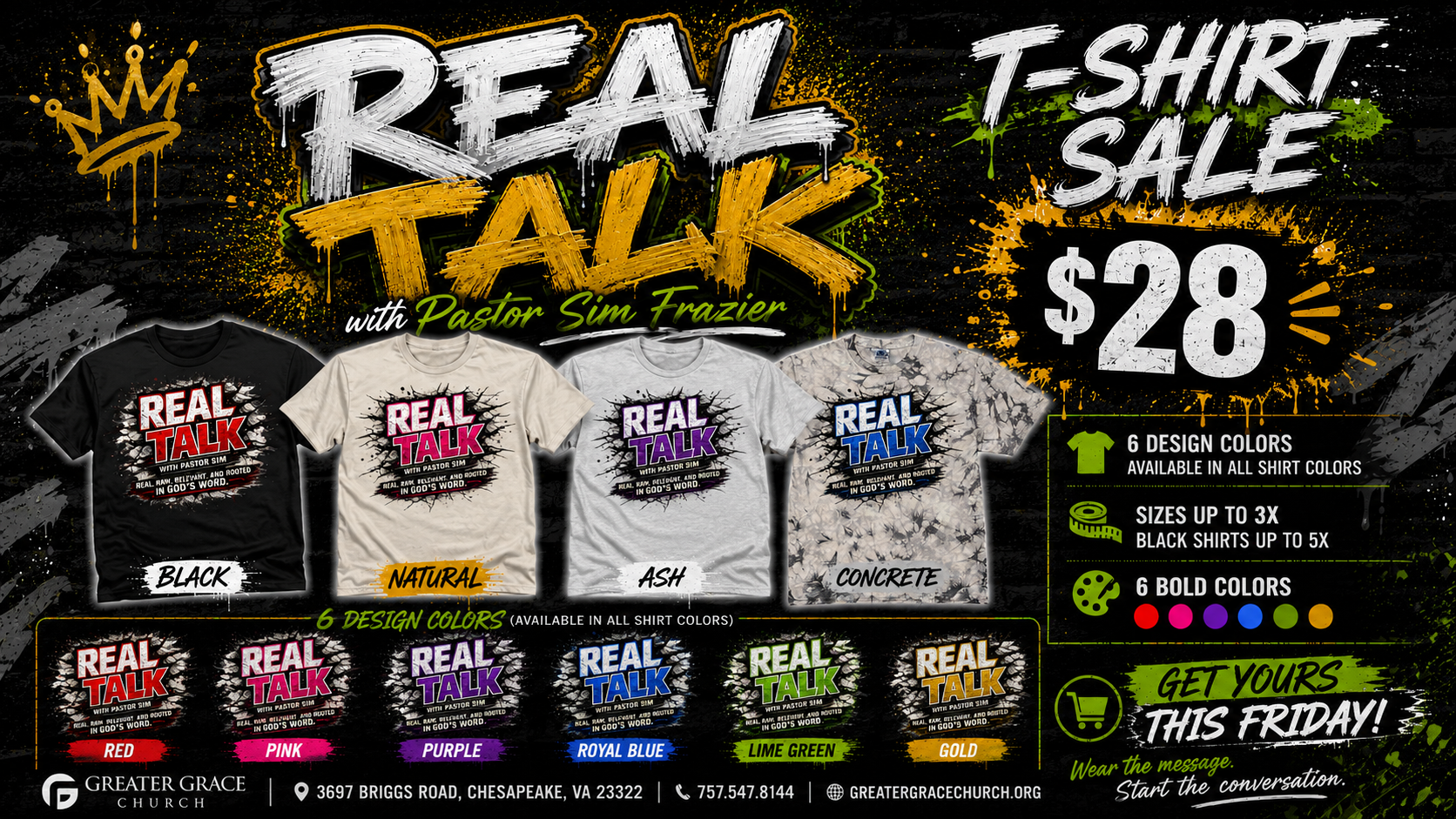 Real Talk With Pastor Sim Tees